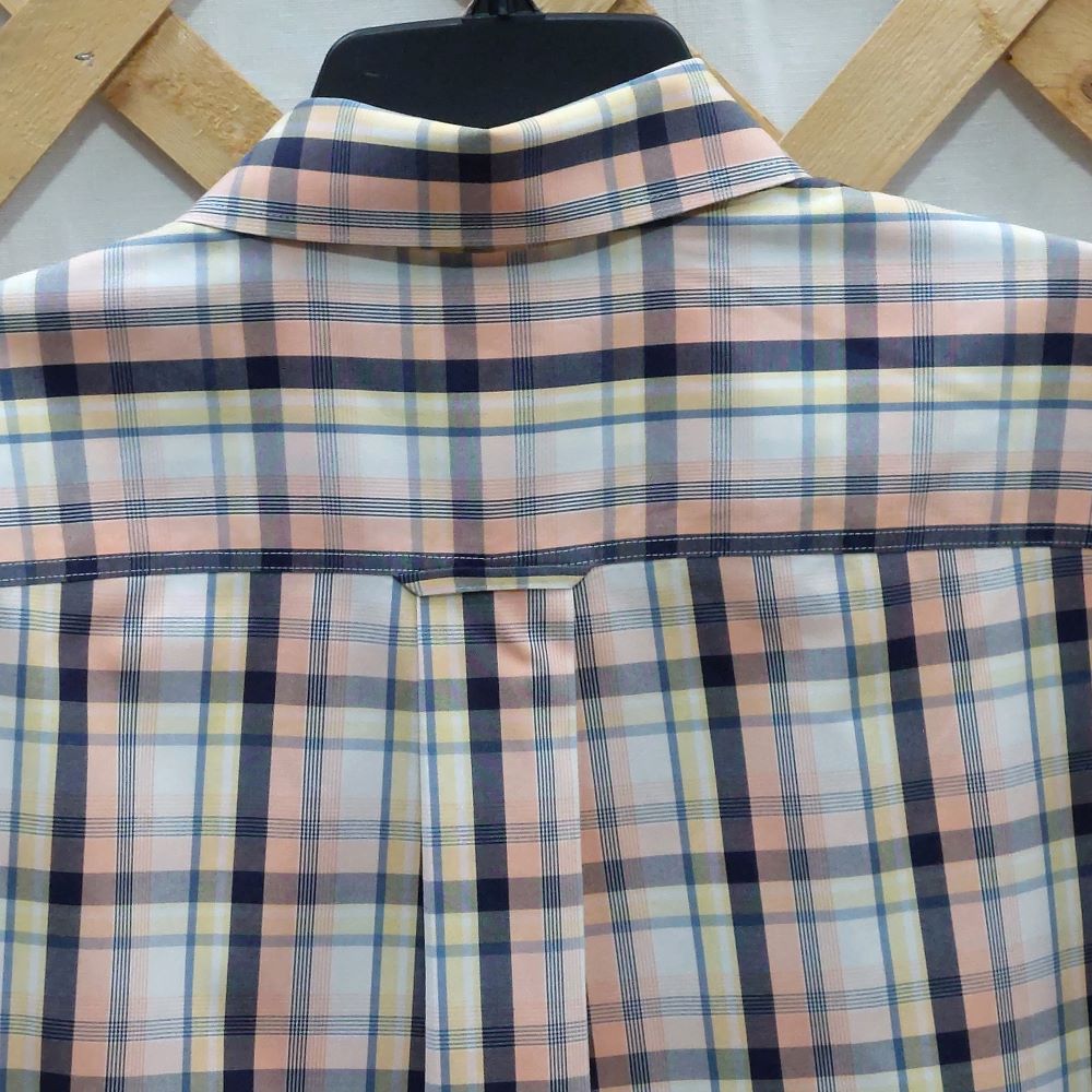 Orvis Check Pattern Short Sleeve Shirt Men's XL