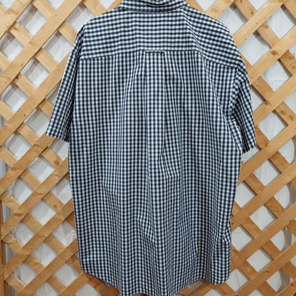 Orvis Gingham Short Sleeve Shirt Men's Size XL