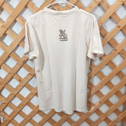 Irish Wolfhound Graphic Crewneck T-Shirt Adult Size Medium