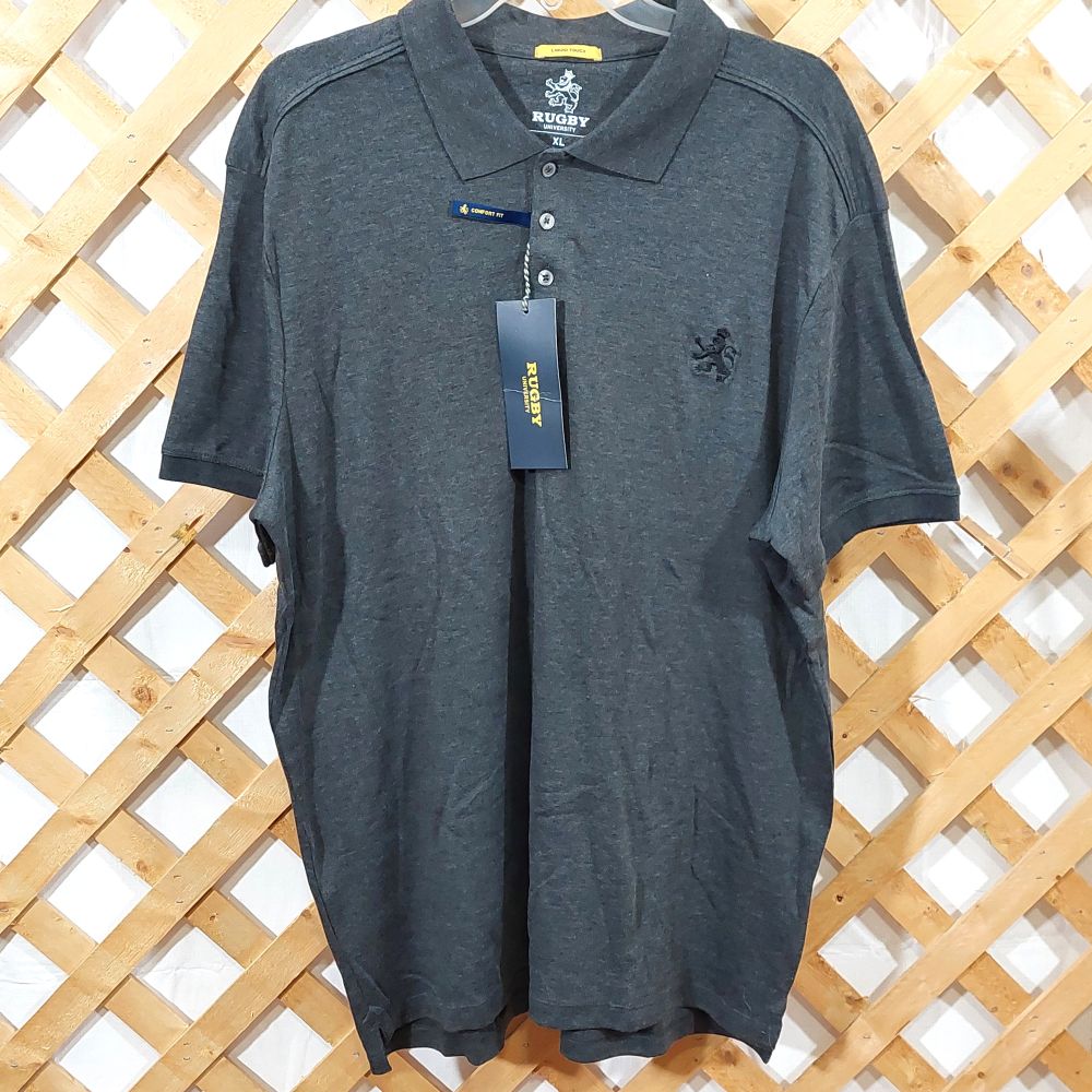 Rugby University Liquid Touch Comfort Fit Polo Shirt Men's XL