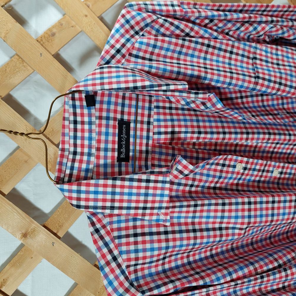 Bullock & Jones Check Pattern Button Down Shirt Men's XL