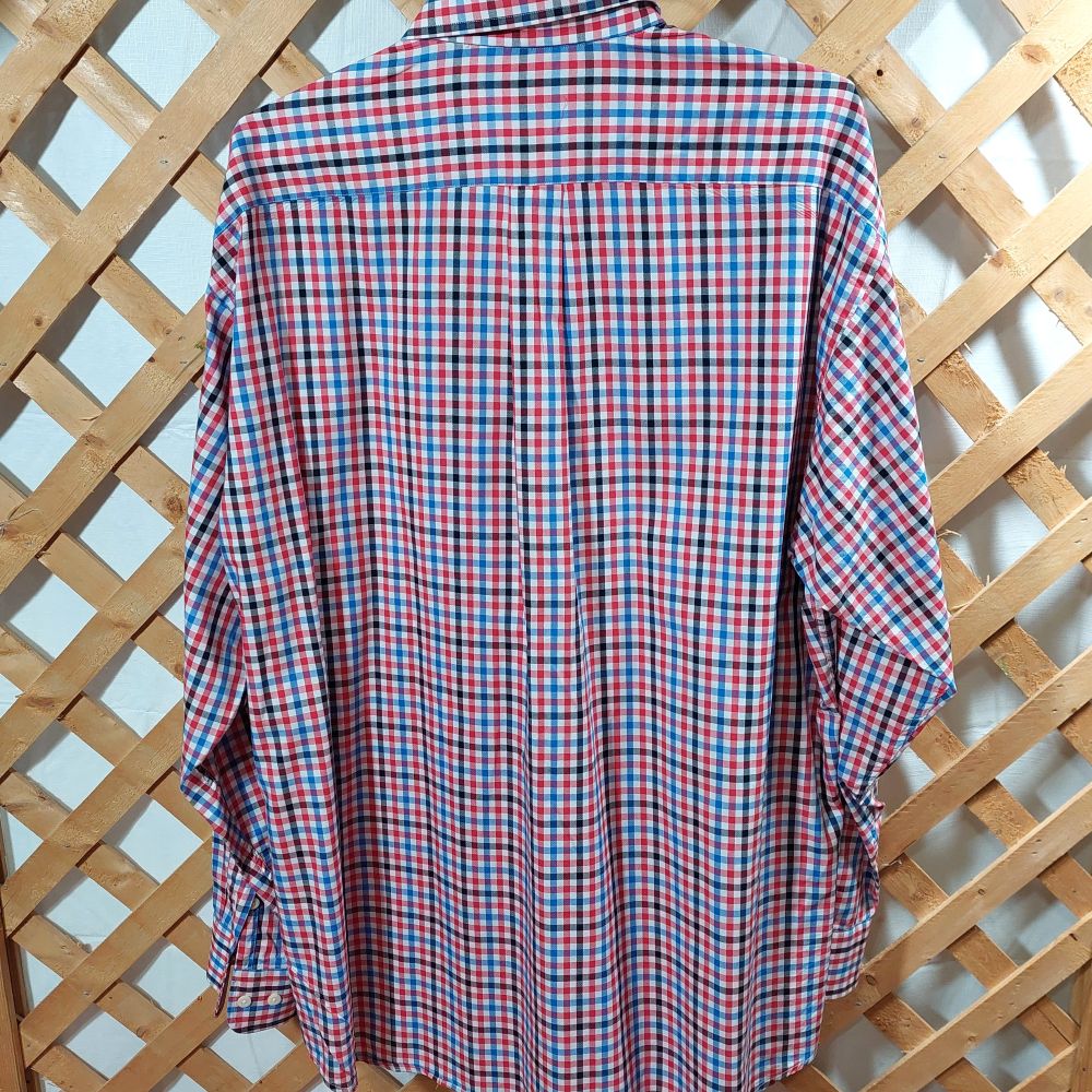 Bullock & Jones Check Pattern Button Down Shirt Men's XL