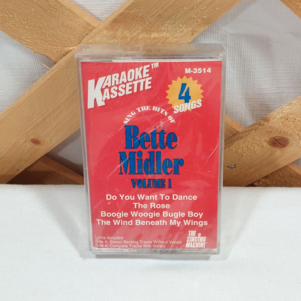 Karaoke Kassette Sing the Hits of Bette Midler Volume 1 on Cassette