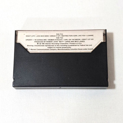 Foreigner 4 Music Cassette Vintage