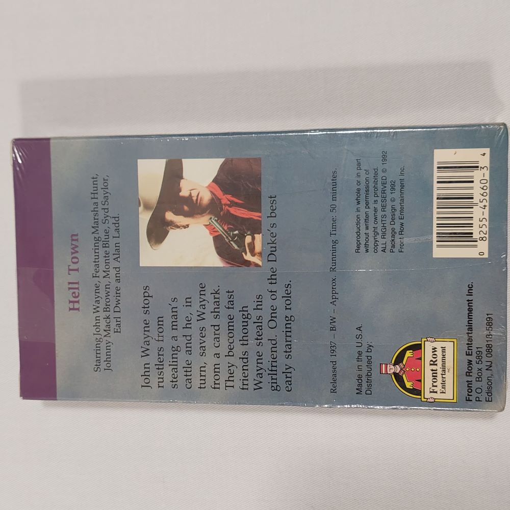 Zane Grey's Hell Town Starring John Wayne VHS Cassette