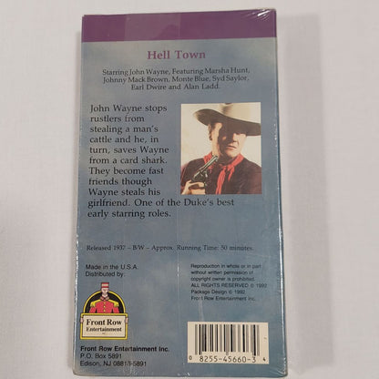 Zane Grey's Hell Town Starring John Wayne VHS Cassette