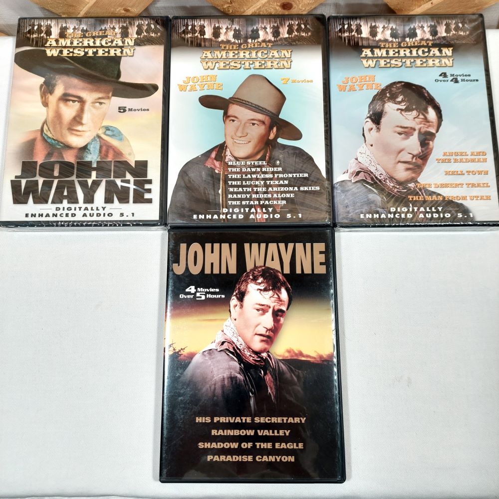 John Wayne 4 DVD Video Set - 20 Movies