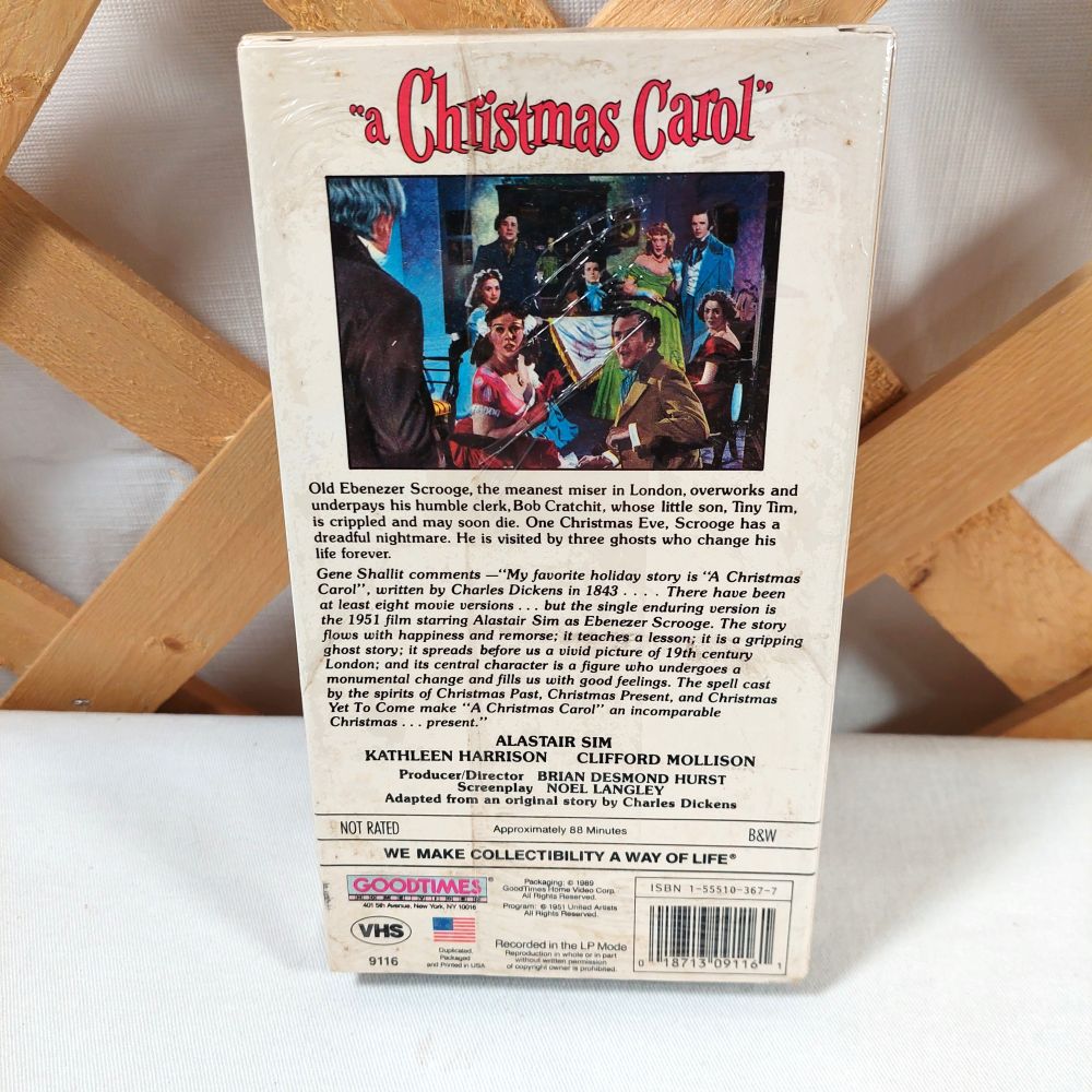 A Christmas Carol on VHS Cassette