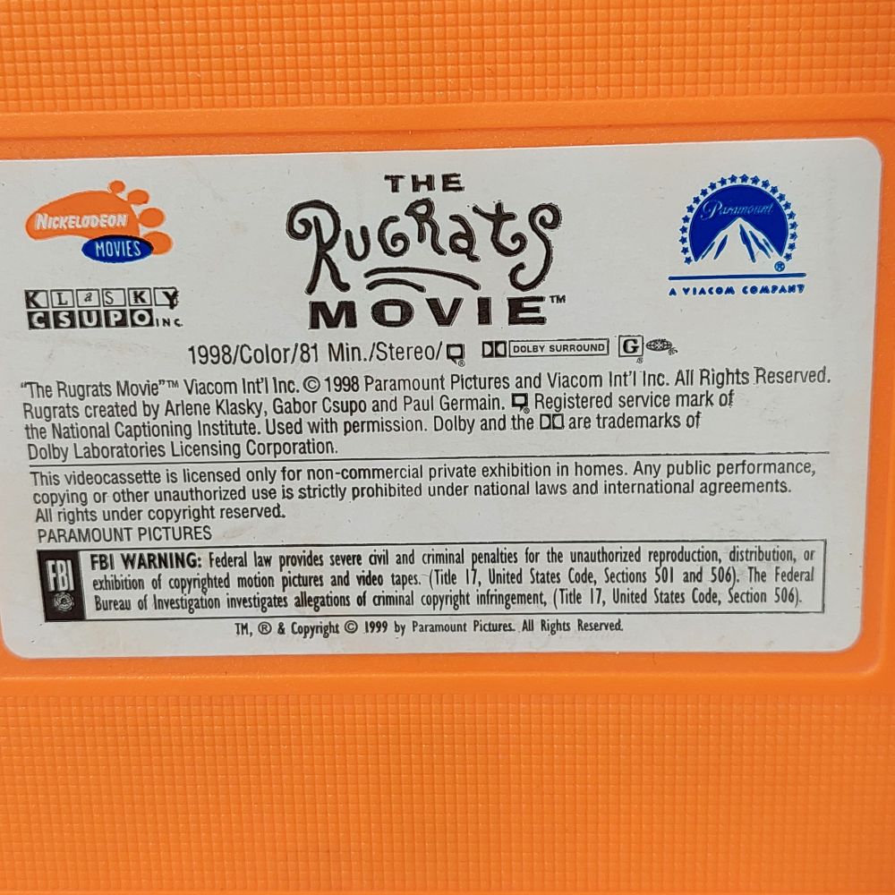 The Rugrats Movie on Videocassette