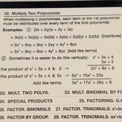 Algebra 1 Flipper