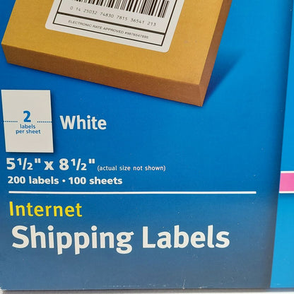 Avery 5126 Internet Shipping Labels Laser Printer 200 Labels