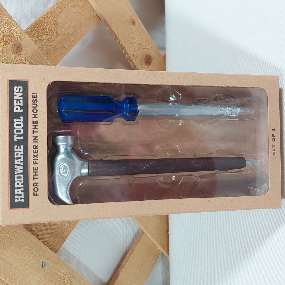 Eccolo Novelty Hardware Tool Pen Set of 2