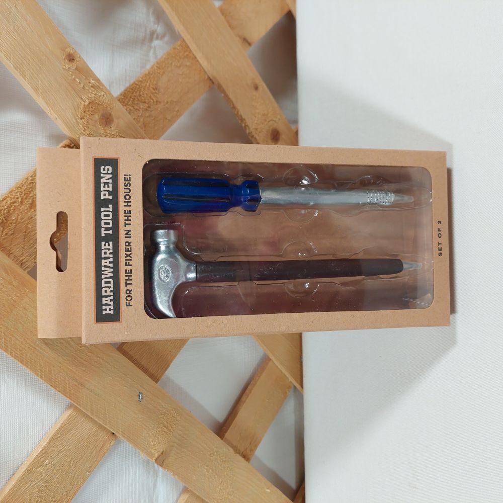 Eccolo Novelty Hardware Tool Pen Set of 2