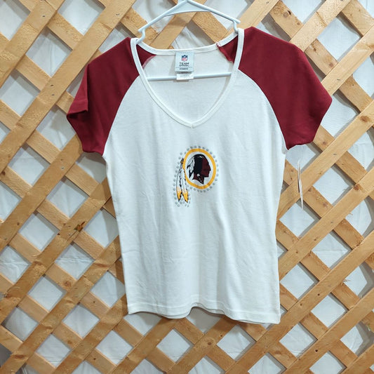 NFL Team Apparel Washington Redskins Women's V-Neck T-Shirt