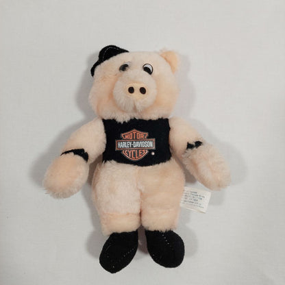 Novelty Stuffed Animal - Hog with Harley-Davidson Motorcyles Emblem - 1991