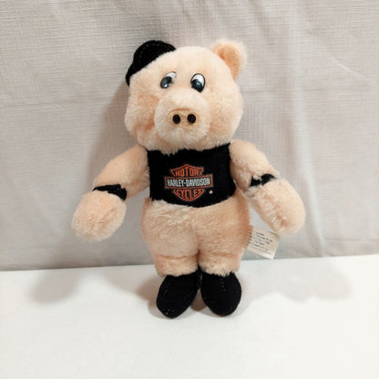 Novelty Stuffed Animal - Hog with Harley-Davidson Motorcyles Emblem - 1991