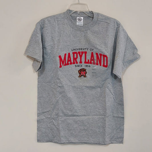 University of Maryland Delta Magnum Weight Adult Gray T-Shirt