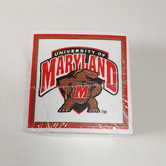 Turner Licensing Collegiate Note Cube Maryland Terrapins