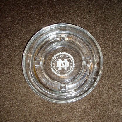 University of Notre Dame Glass Ashtray