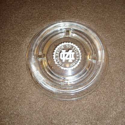 University of Notre Dame Glass Ashtray