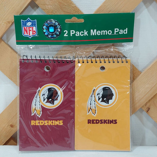 2-Pack Memo Pads Washington Redskins