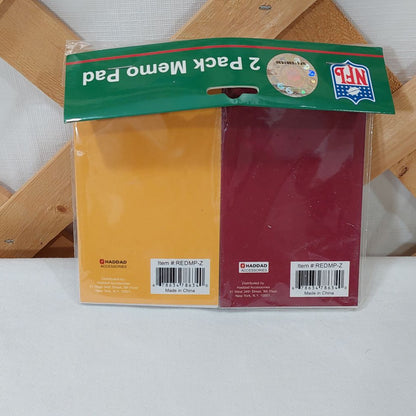 2-Pack Memo Pads Washington Redskins