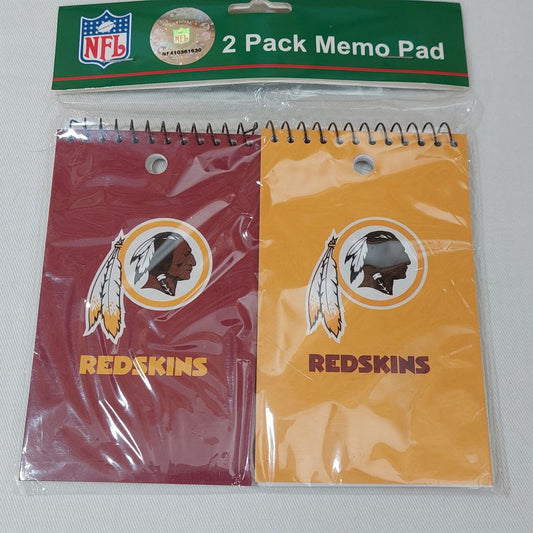 2-Pack Memo Pads Washington Redskins