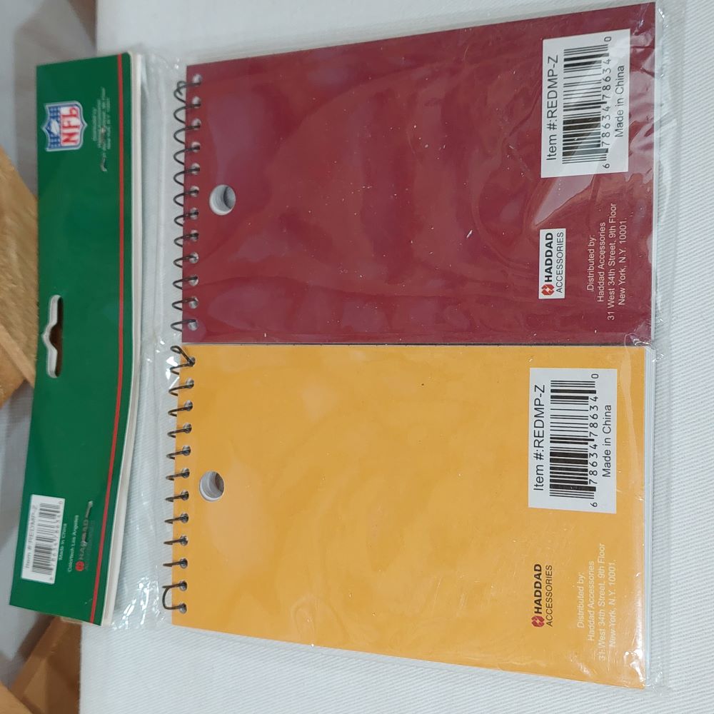 2-Pack Memo Pads Washington Redskins