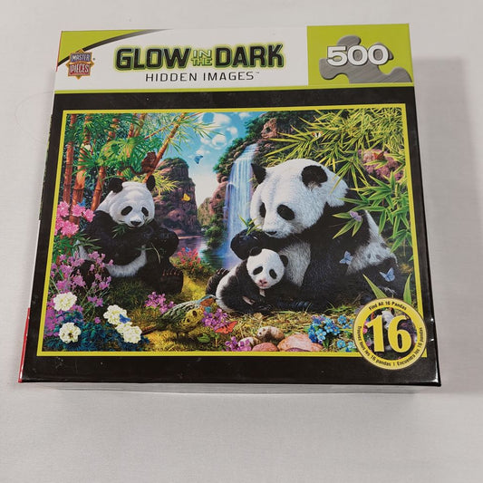 Master Pieces Glow in the Dark Pandas Hidden Images Jigsaw Puzzles