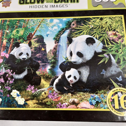 Master Pieces Glow in the Dark Pandas Hidden Images Jigsaw Puzzles