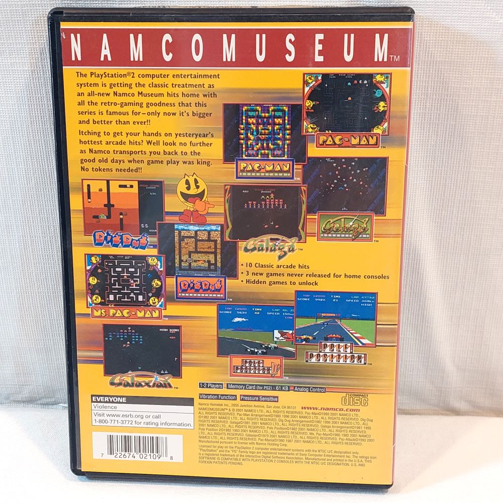 PlayStation 2 Game Namco Museum Greatest Hits