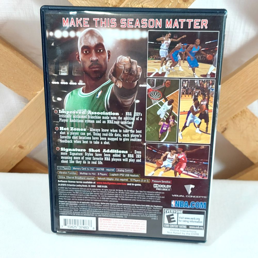 PlayStation 2 Game 2K Sports NBA 2K9