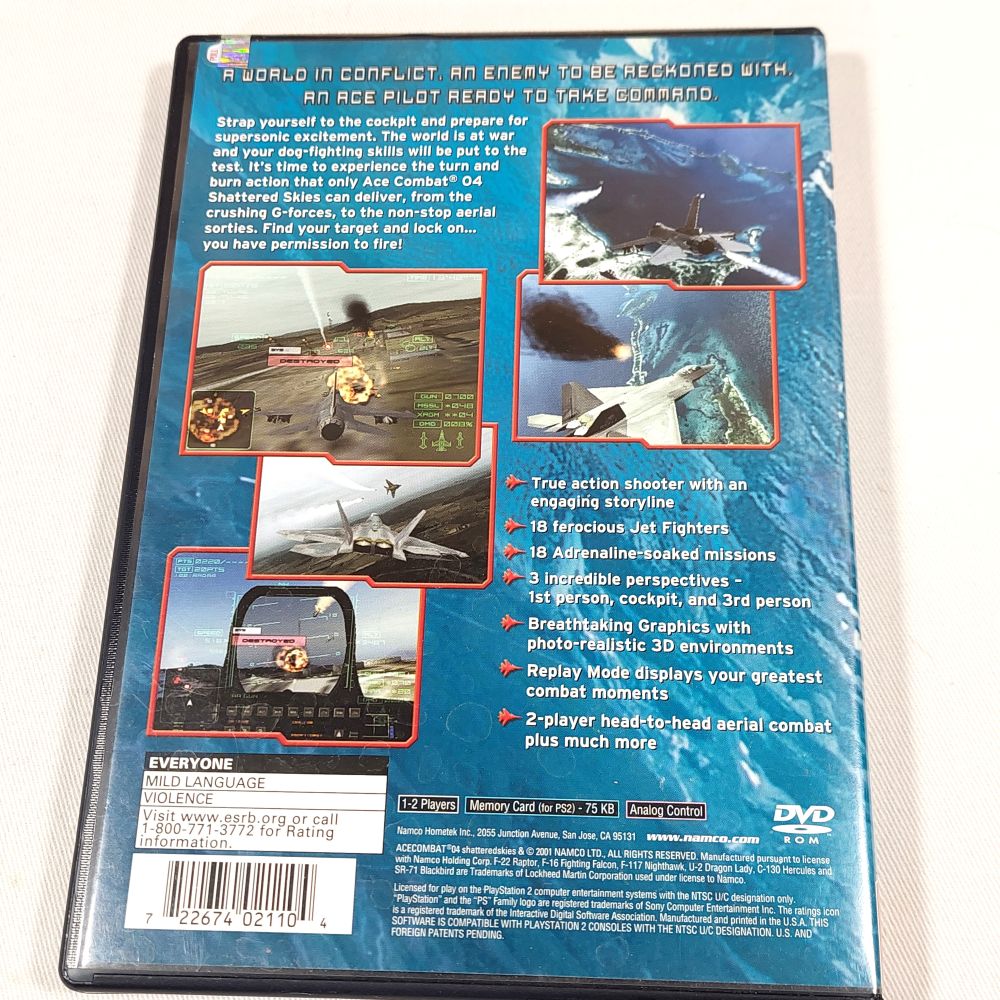Ace Combat 04: Shattered Skies - PS2 Game