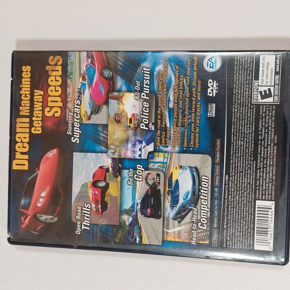 PlayStation 2 Game Need for Speed Hot Pursuit 2