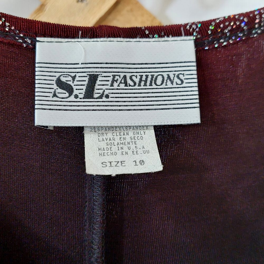 S.L. Fashions A-Line Sparkle Dress Women's Size 10