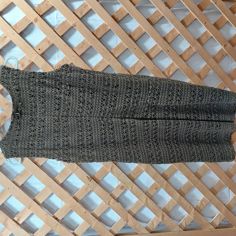 Anne Klein Crochet Layered Sleeveless Shift Dress Women's Size 8