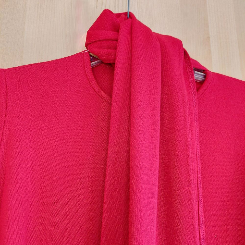 Vintage Ronni Nicole by Ouida Red Dress With Scarf