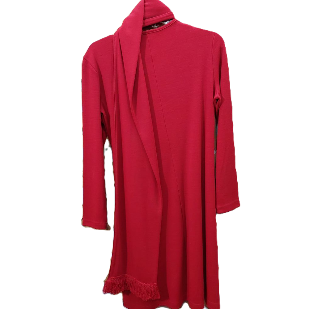 Vintage Ronni Nicole by Ouida Red Dress With Scarf