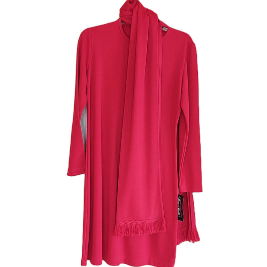 Vintage Ronni Nicole by Ouida Red Dress With Scarf