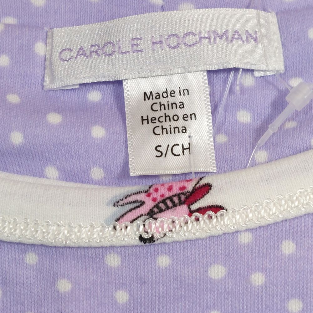 Carole Hochman 3 Piece Cardigan PJ Set with Dog Theme Women's Size Small